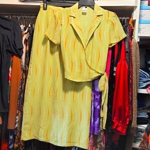 Wrap top and skirt set